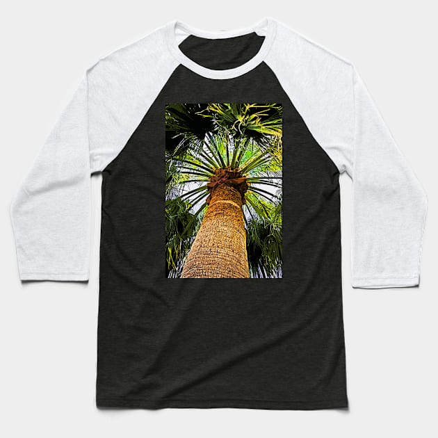 The Big Palm Baseball T-Shirt by KirtTisdale